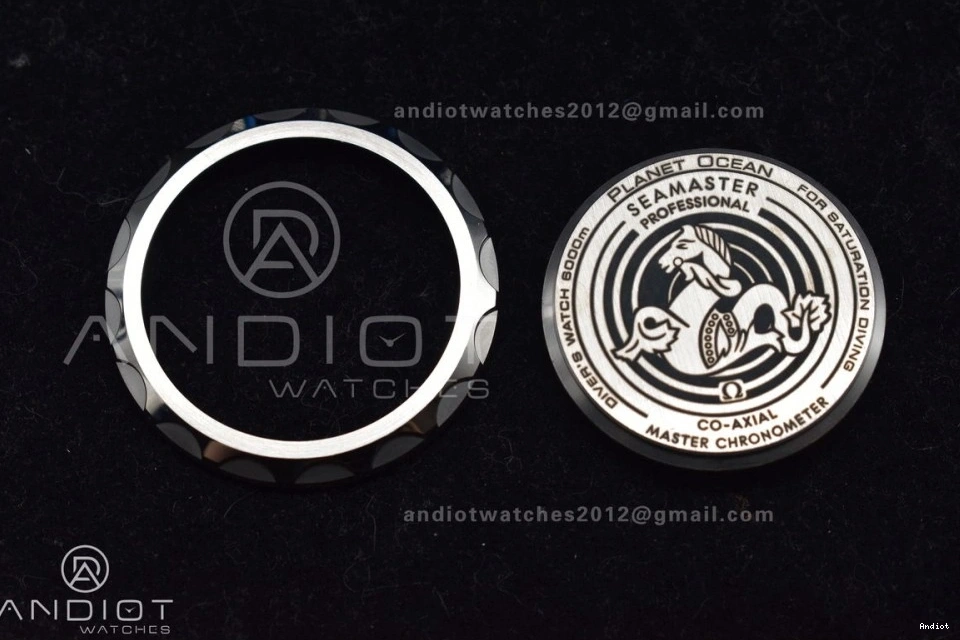 TF 1:1 6000M Dial Seamaster Black Deep Black Strap Ceramic Ultra A2824 Edition Bezel on Blue Rubber SS Best 0302